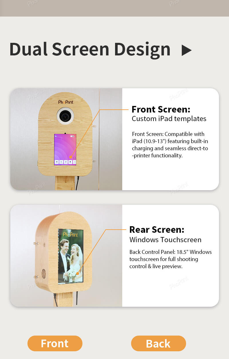 portable photo booth with printer